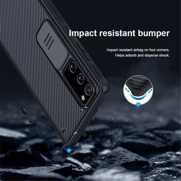 Nillkin Samsung Galaxy Note 20 Case, CamShield Series Slim Stylish Protective Case With Slide Camera Cover (Black) Nillkin Samsung Galaxy Note 20 Case, CamShield Series Slim Stylish Protective Case With Slide Camera Cover (Black)